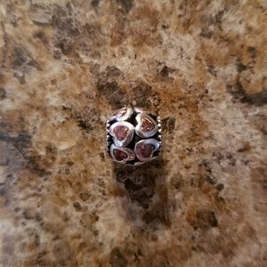 Pink Hearts Pandora Charm